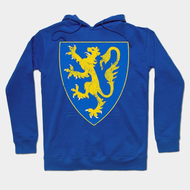 Kingdom of Galicia–Volhynia, Ukraine - Vintage Distressed Style Hoodie by DankFutura